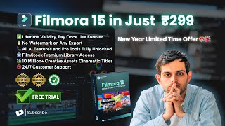 Filmora 15 Lifetime in Just ₹299 | Full Guide Video