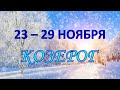 ♑ КОЗЕРОГ. ❄️ С 23 по 29 НОЯБРЯ 2020 г. ✨ Таро прогноз