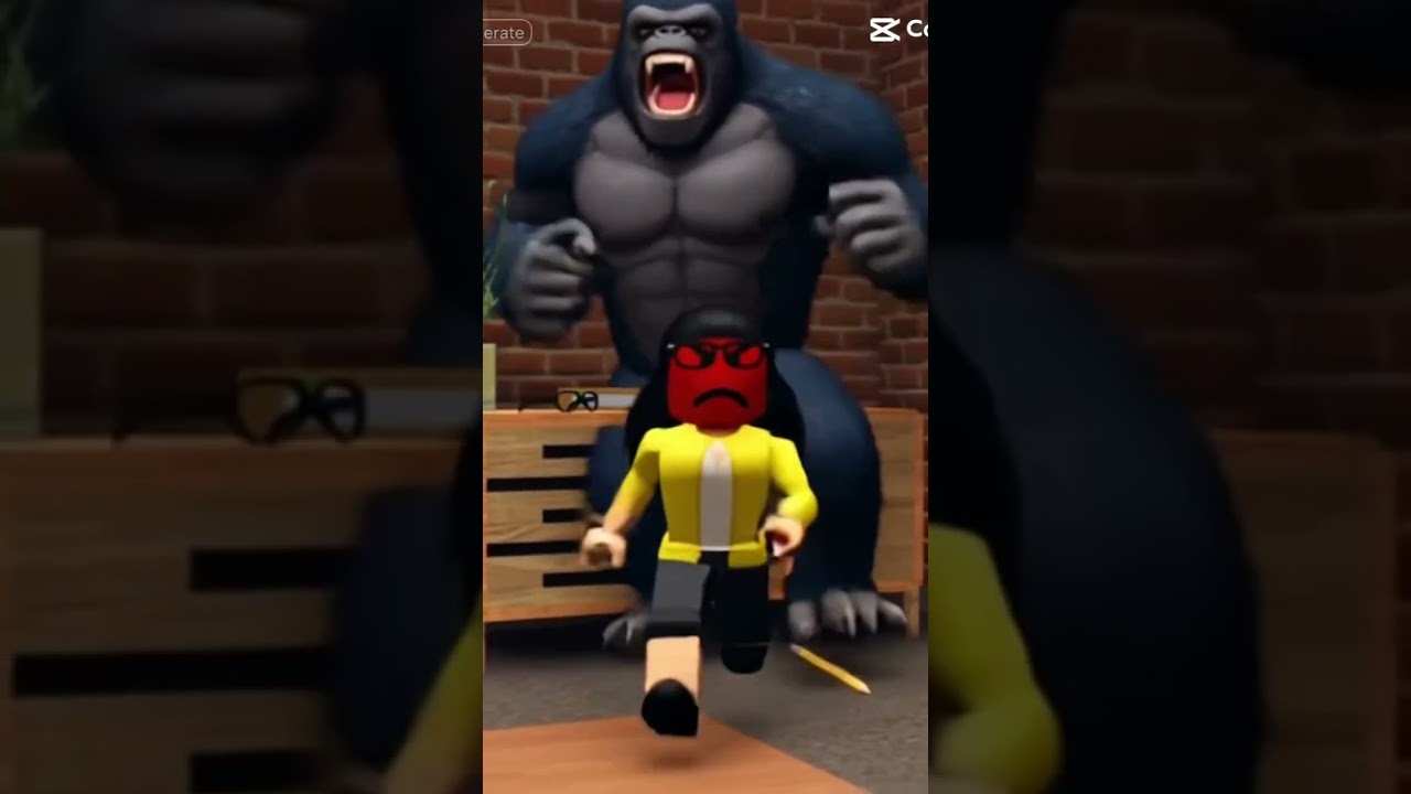 Teacher gets chased by a gorilla😂(The presentation experience) 
