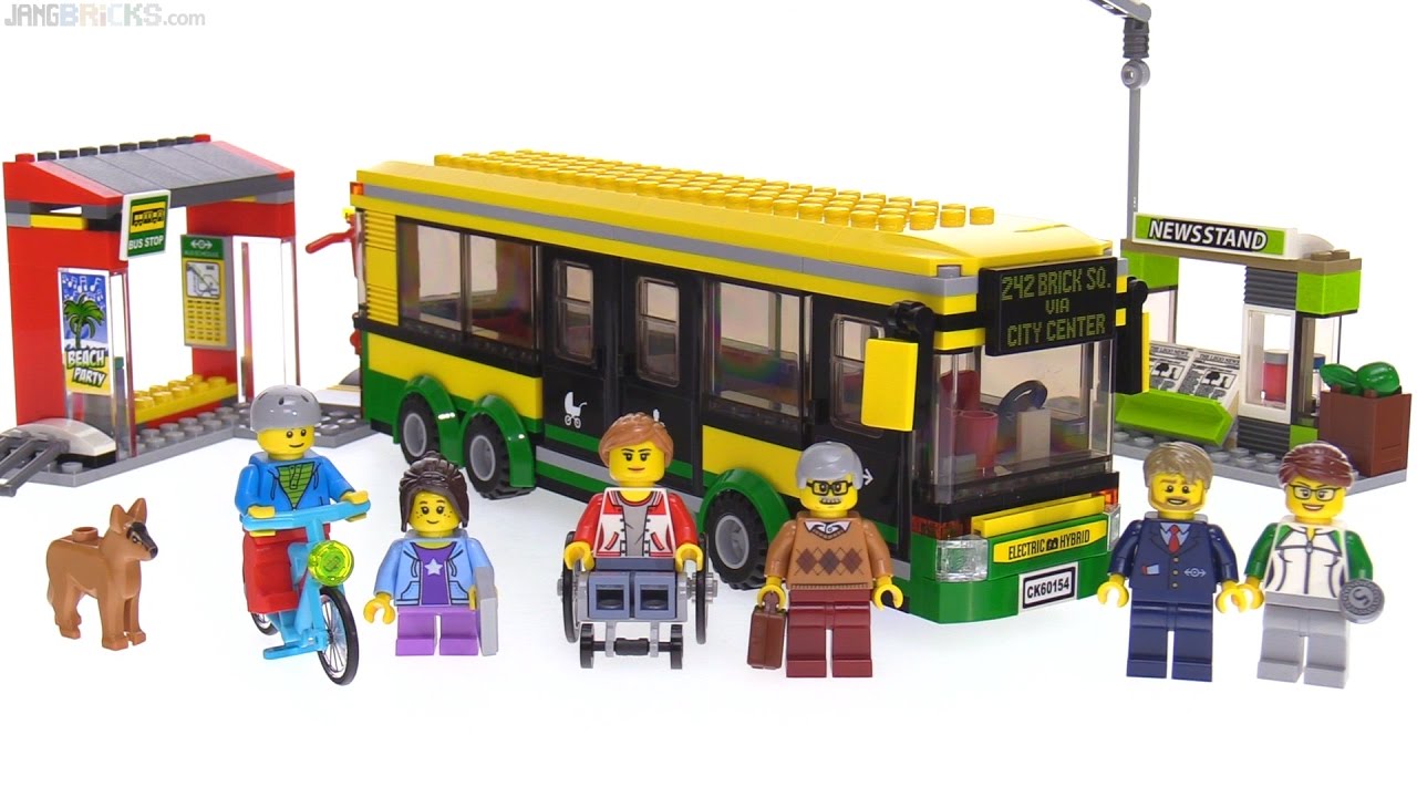 Kommandør Biprodukt kubiske LEGO City 2017 Bus Station review 🚌 60154 - YouTube
