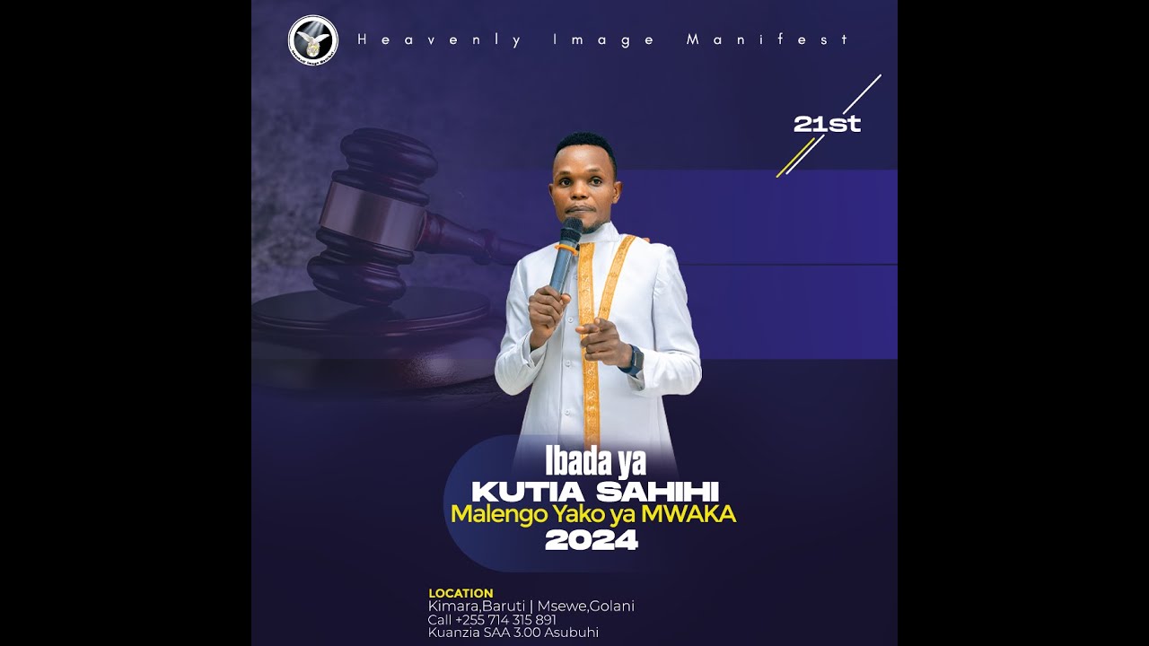 IBADA YA KUTIA MUHURI MALENGO YA MWAKA 2024 | MAOMBI YA SIKU 21 | IBADA YA JUMAPILI.