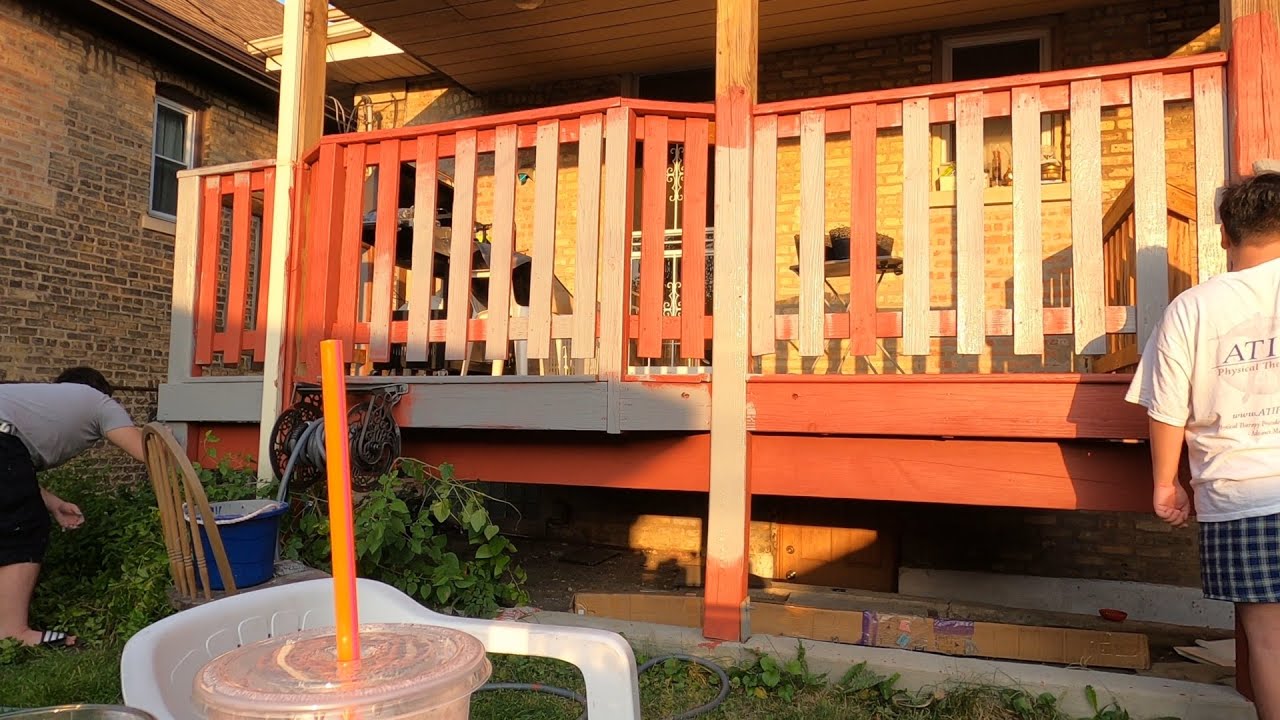 PAINTING THE PORCH PART 3! YouTube