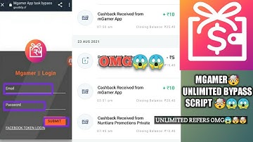 Mgamer unlimited trick🤯😱 | Refer bypass script = 999999 points🤯😱
