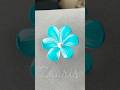 🩵EASIEST BLUE Flower 🌼acrylic painting🫶💯#shorts #blueflowers #acrylicpainting #easiest #viral