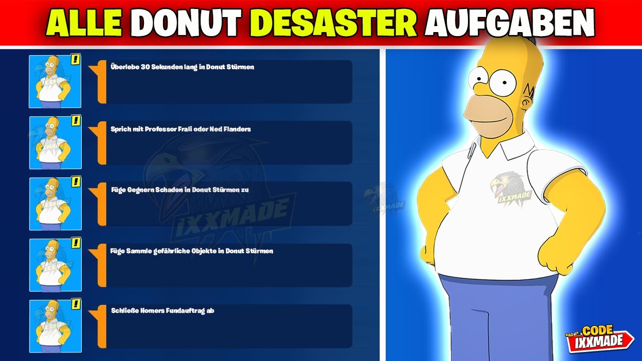 Alle Teil 2 Donut Desaster Story Aufgabe Fortnite Springfield Story Aufgabe