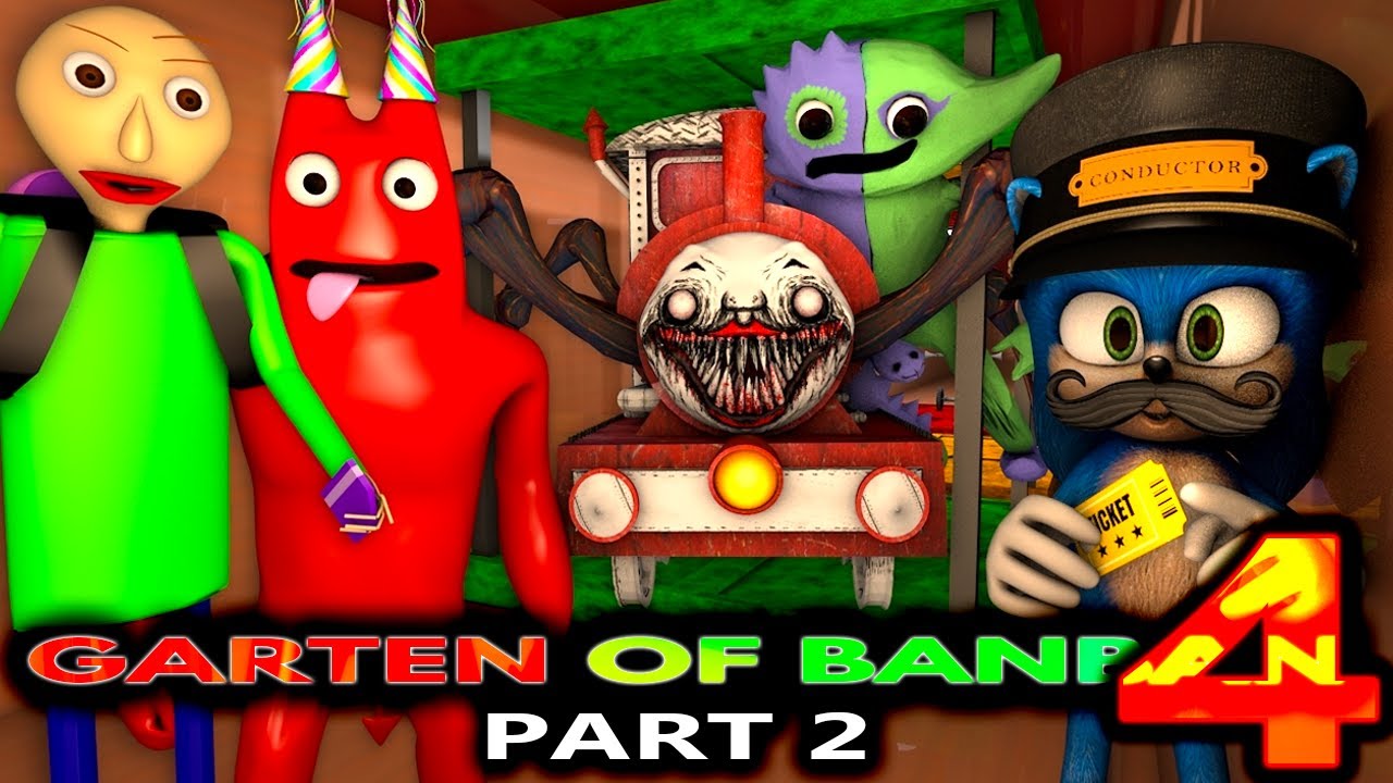 GARTEN OF BANBAN 4 PART 2 Ft. SONIC & BALDI Roblox CHALLENGE
