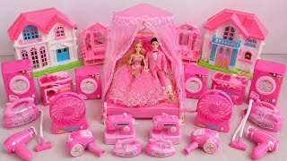 5:59 mini Minutes Satisfying with Unboxing Barbie Princess Bed &amp; Wardrobe Collection ToysReview ASMR