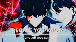 Sung🔥- Solo leveling | [EDIT/AMV] People You Know | Alight Motion 📱!