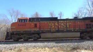Chasing a BNSF Powered NS Train