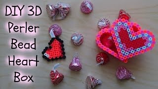 Easy DIY 3D Perler Bead Heart Box