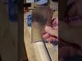 sanding, scraping and filing the guitar neck. #fretboard #luthier #woodworking #acousticguitar