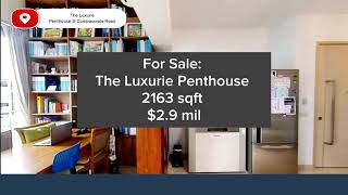 The Luxurie Rare 4-Bedroom Penthouse With Private Rooftop Jacuzzi 2.9M 2,163 Sqft