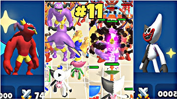 Merge Master Rainbow Run 3D ||Level || Monkey Beast Gaming || #11