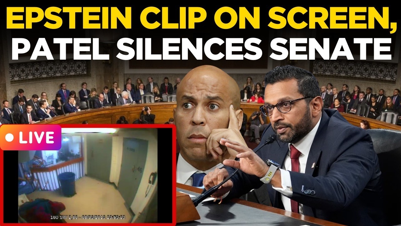 Kash Patel LIVE: EPSTEIN CLIP Shocks Congress | Kash Patel Silences Senate | US Senate Hearing LIVE