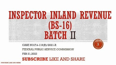 FPSC Test Preparation | Inspector Inland Revenue 2022 Past Paper Solved With Complete Answer Key