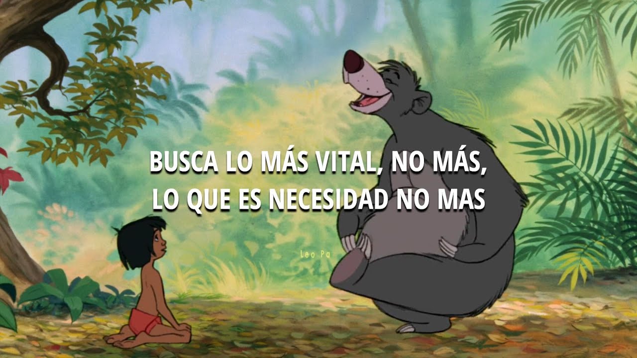 Germán Valdés "Tin Tan" - Busca Lo Más Vital // El Libro De La Selva // Video & Letra