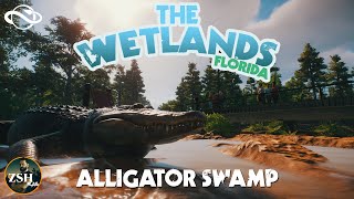 The Wetlands  Alligator Swamp! ¦ Walkthrough Habitat ¦ Planet Zoo Wetlands Animal Pack