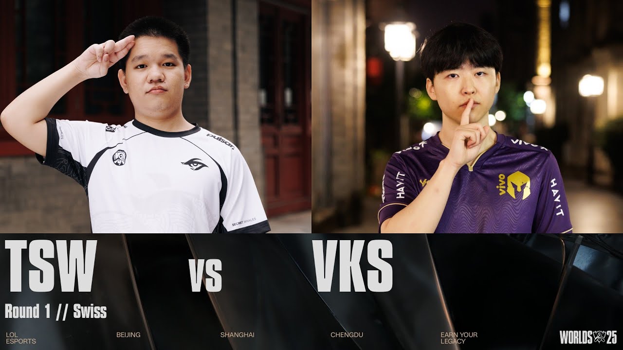 TSW vs VKS | WORLDS 2025 | Swiss Stage | Game 01 | Team Secret Whales vs Vivo Keyd Stars