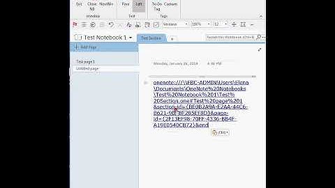 Problem Pasting Links to Pages in OneNote 2016