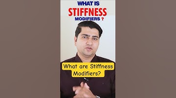 What are Stiffness Modifiers in ETABS? #etabs #shorts