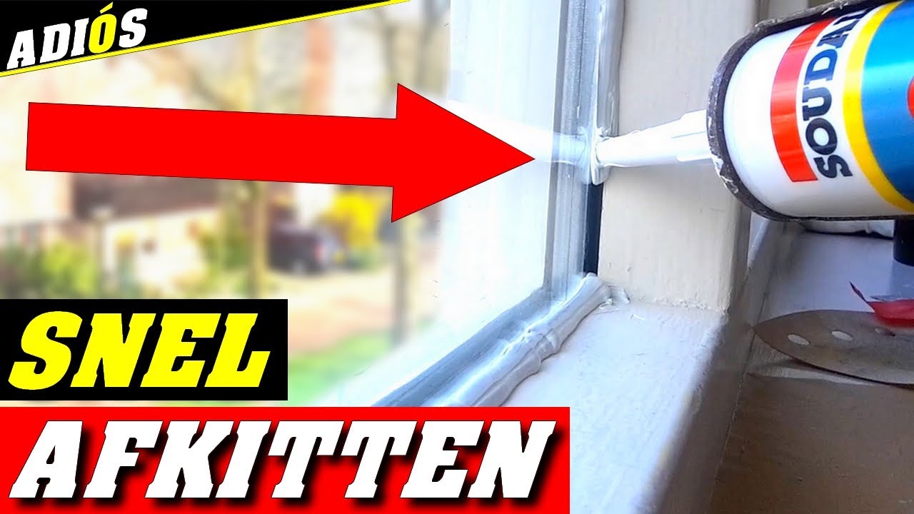 SUPER SNEL AFKITTEN MET BEGLAZINGSKIT /  Ramen afkitten handige tips. Jij kan ook afkitten!