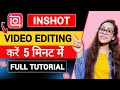 How to edit in inshot app for youtube inshot editing app tutorial in hindi 2023android