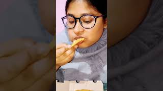Eating Domino's Pizza | I Love Domino's Paratha Pizza #mukbang #shortvideo #eatingshow #dominos