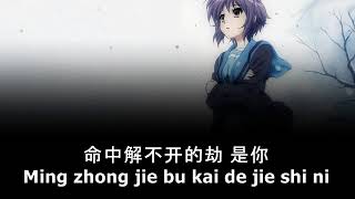 Video thumbnail of "Mo - Na Ying (默 - 那英) Lyric Pinyin"