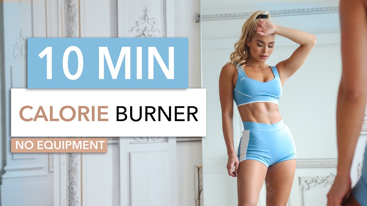 10 MIN HEARTBEAT ON FIRE - Cardio HIIT / fast, fun, on the beat - this makes you SWEAT!
