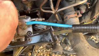 VW T4 1.9d 1x engine injection pump adjustment - close enough! Plus new o ring on throttle shaft.