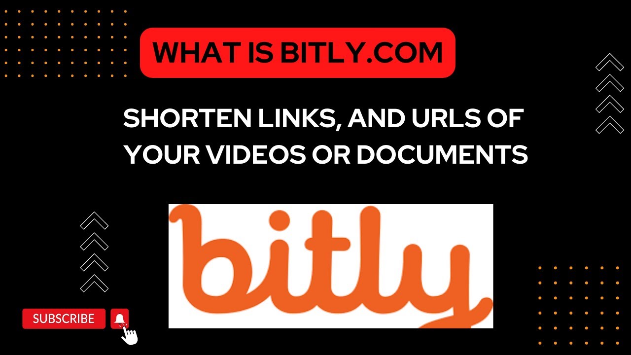 How to shorten important Links, and URLs with Bitly | What is Bitly.com ...