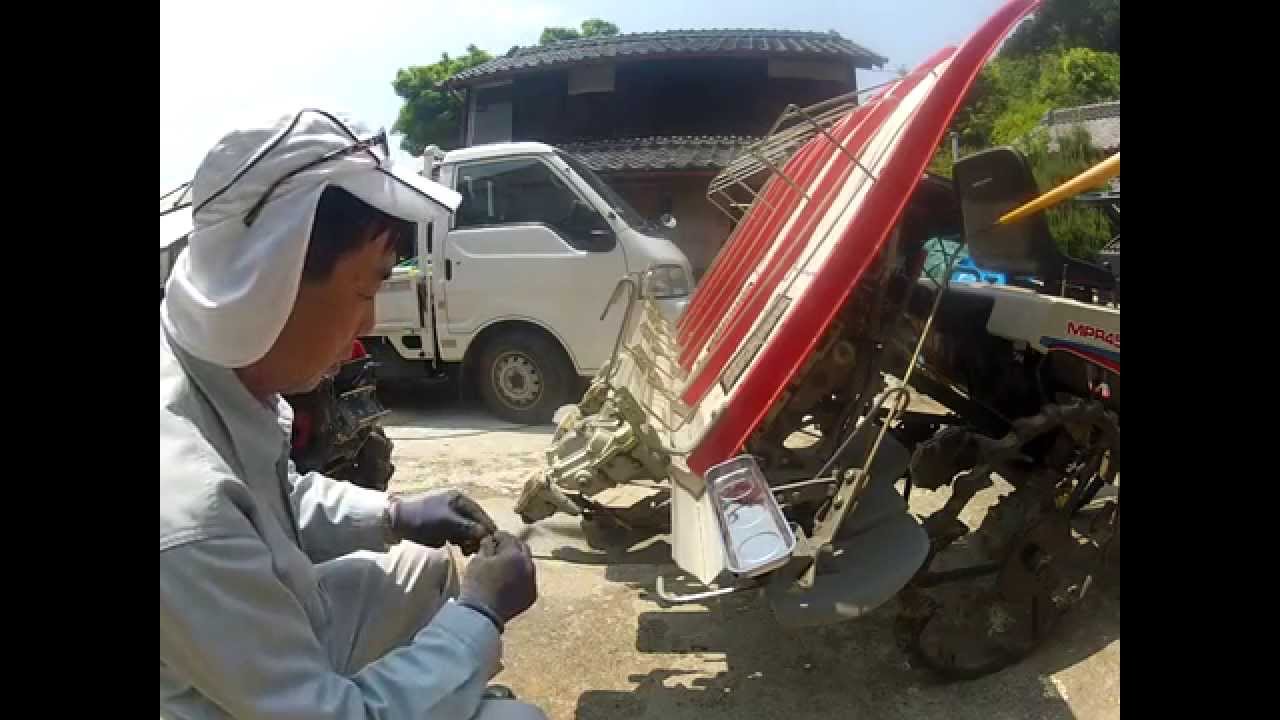 3万円で疎植田植機を作る - YouTube
