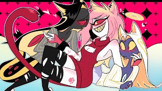 Heaven & Hell Pentious Loves Cherri Bomb's Spicy Kitty | Hazbin Hotel Comic Dub