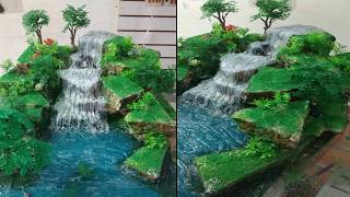 Maqueta cascada  (selva) muy fácil de hacer