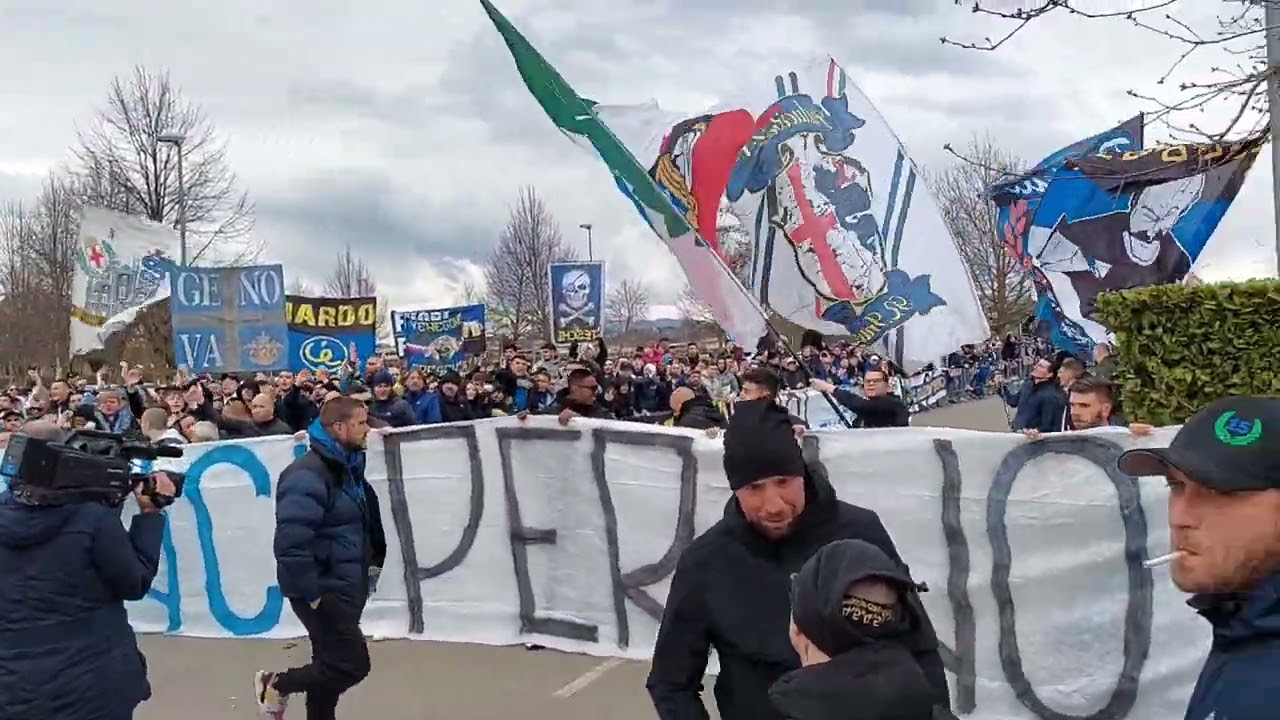 BRIVIDI AD APPIANO! LA CURVA NORD CARICA LA SQUADRA!