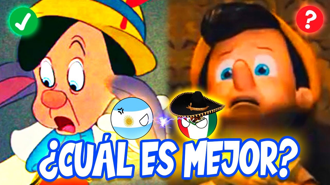 La escena MÁS TERRORÍFICA de Pinocho - 1940 vs 2022 - COMPARACIÓN DE DOBLAJES