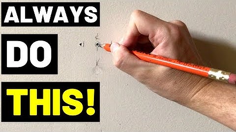 Hanging A Heavy Mirror/Picture/TV On A Wall? ALWAYS DO THIS!! (Bracket Studs...AVOID DISASTERS!)