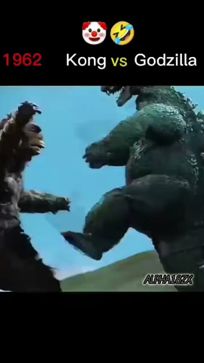 1962 Godzilla 😅 vs King Kong 🤣 part 2 #viralshort #edit  #ytshorts
