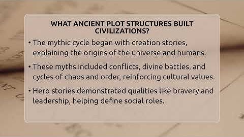 What Ancient Plot Structures Built Civilizations? - The Prose Path