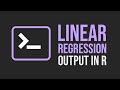 Linear Regression Summary in R