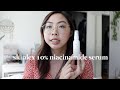 SKINLEX 10% NIACINAMIDE SERUM REVIEW | fungal acne-safe skincare