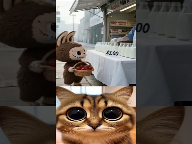 When Labubu’s Milk Bottle Broke, Kindness Spoke.🥛