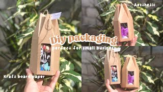 Diy packaging 🫶 (perfect for small business) | Studio Vlog🌷