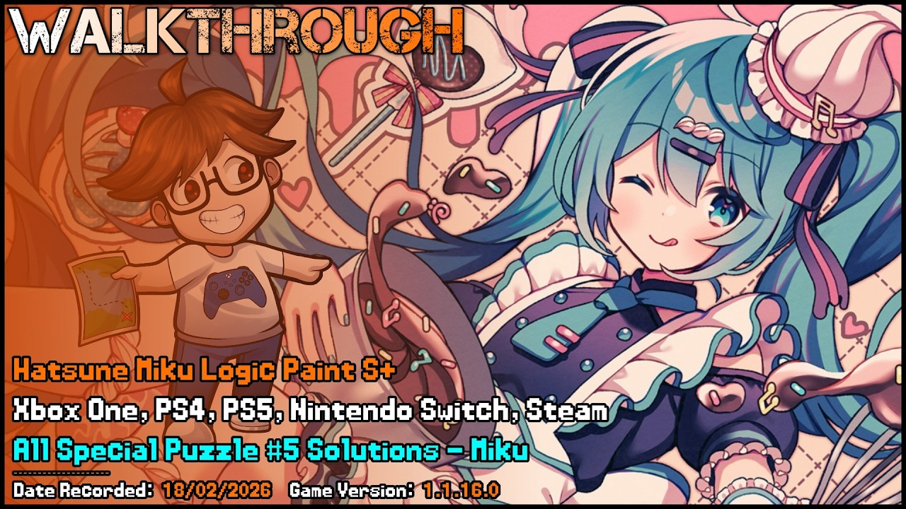 Walkthrough - Hatsune Miku Logic Paint S+ - All Solutions