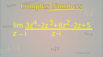 How to solve lim z→i(3z^2-2z^3+8z^2-2z+5) / z-i ||Complex Numbers| Bangla| Easy Solving