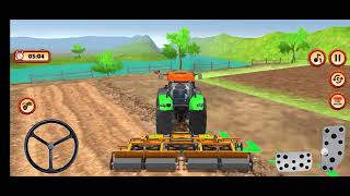 TRACTOR FARMING SIMULATOR 3D GAME || HARVESTER TRACTOR DRIVING GAME || ANDROID GAMEPLAY  PART -: #3 screenshot 4