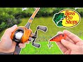 Bass pro shops budget fishing challenge rod reel lures