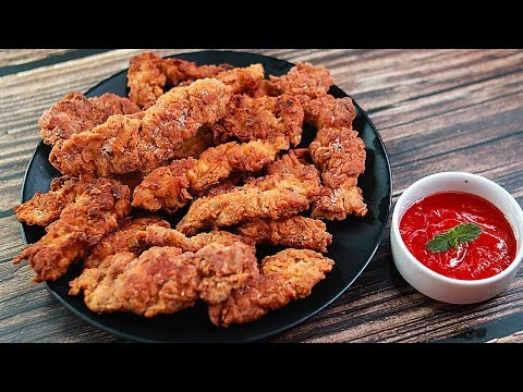 crispy-chicken-tenders-recipe-|-chicken-finger-|-chicken-strips-|-easy-snacks-recipes-|-toasted