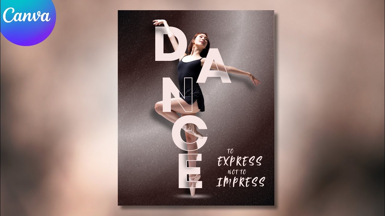 Creative Typography Poster Design in Canva | Social Media Design Hack