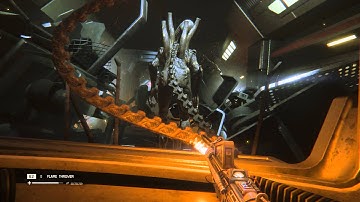 Alien: Isolation - Tomorrow, Together: Wake Up In Nest Sequence, Facehuggers Flamethrower Gameplay